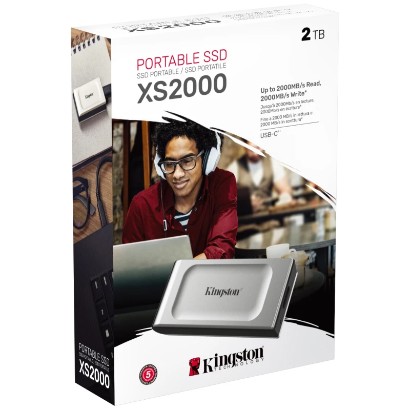 Kingston Ext SSD 2TB USB-CXS2000, R/W:2000/2000MBs - image 1