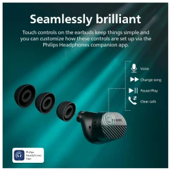 Philips TAT5000BK BT slusaliceDetaljan prirodni zvuk; 6 mikrNoise Canceling Pro; 4oh baterija - thumbnail 6