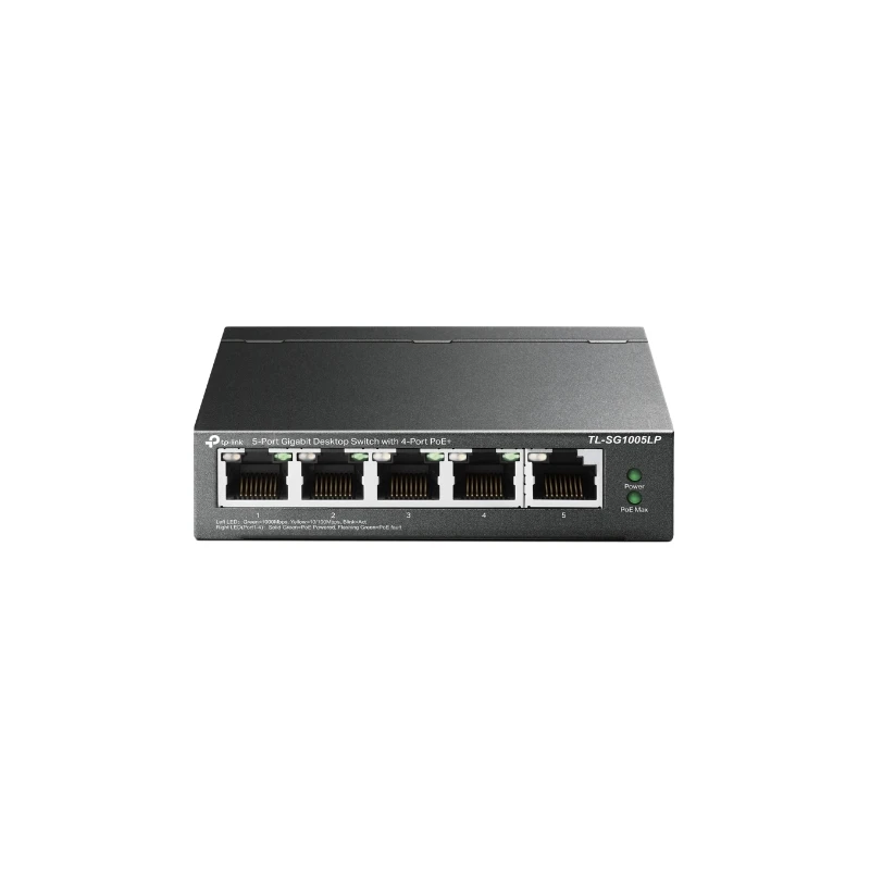 TP-Link TL-SG1005LP - 5x Gigabit PoE+, 40W, Plug & Play - image 1