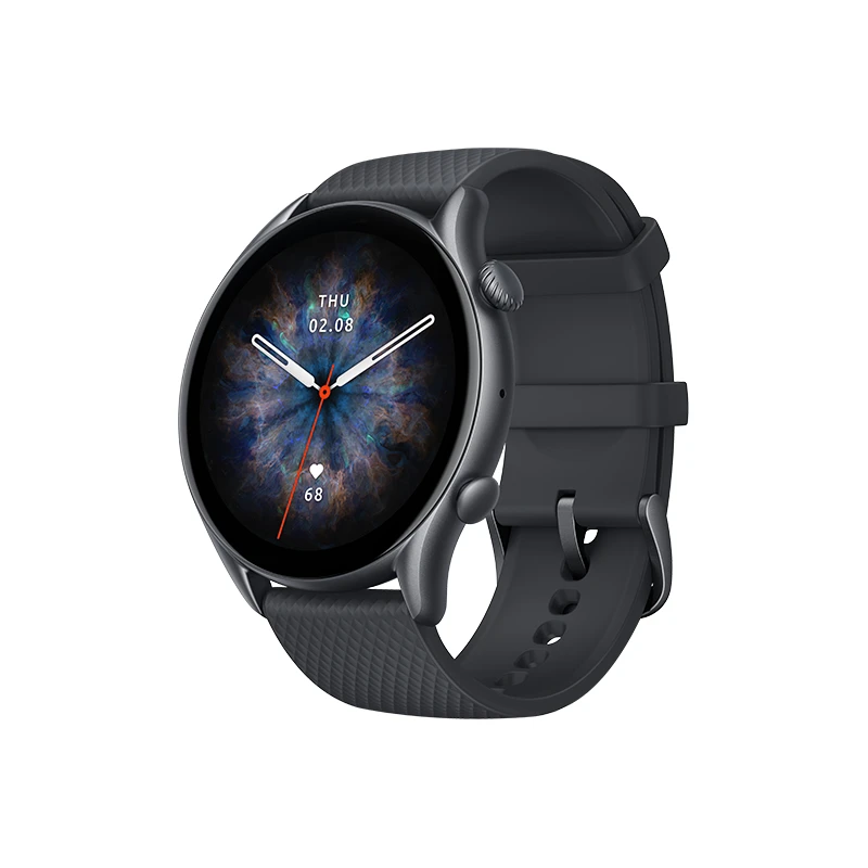 Amazfit GTR 3 PRO Black Ultra HD AMOLED Display; 12 day battery life;1.45"; 150 watch face - image 1