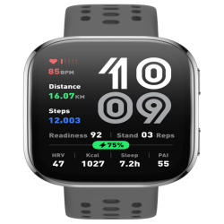Amazfit Bip 6 CharcoalVibrant 1.97" Display, 24/7health monitoring, 14 days baterry life - thumbnail 1