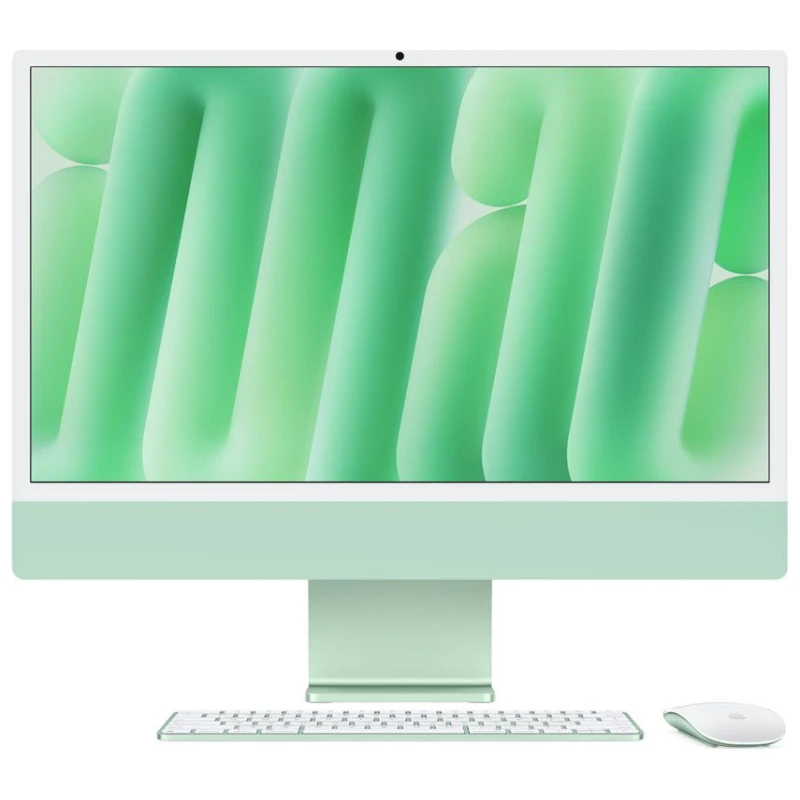 Apple iMac 24" Zeleni: M2 čip, 8 jezgri CPU/GPU, 16GB RAM, 256GB SSD - image 1