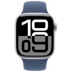 Apple Watch S10 GPS 46mm Silver Alu Case with Denim Sport Band - M/L - thumbnail 2
