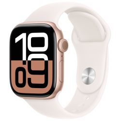 Apple Watch S10 GPS 46mm Rose Gold Alu Case with Light Blush Sport Band - M/L - thumbnail 1