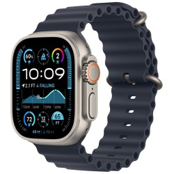 Apple Watch Ultra2 v2 Cellular 49mm Natural Titanium Case with Navy Ocean Band - thumbnail 1