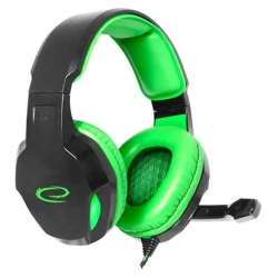Slušalice sa mikrofonom ESPERANZA COBRA, gaming, green,, volume control, EGH350G - thumbnail 1