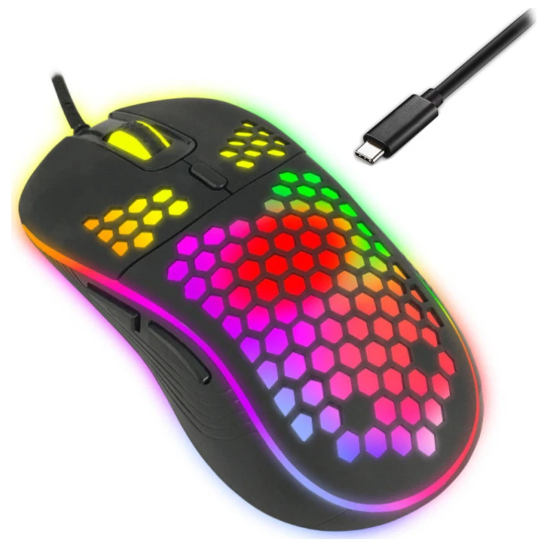 Miš ESPERANZA GAMING 6D RGB ANTEROS Type-C USB-C, EGM305 - image 1
