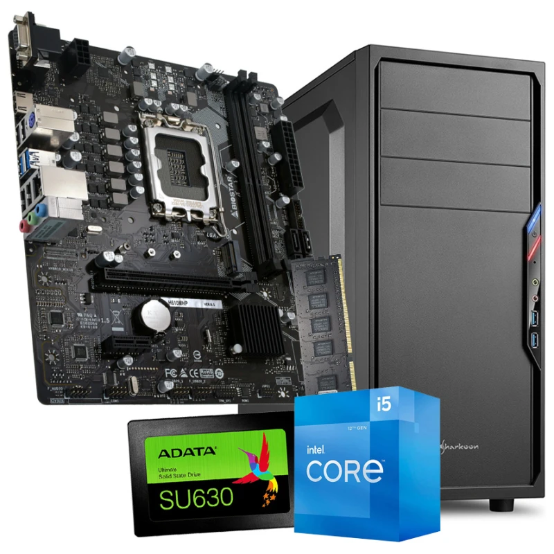 GNC BUSINESS 2 i5-12400 2.5GHz, MB H610MHP, SSD 480GB, DDR4 8GB DDR4 2666Mh, Kućište SHARKOON gaming WIN 11 PRO, OFFICE HOME AND BUSINESS 2019 - image 1