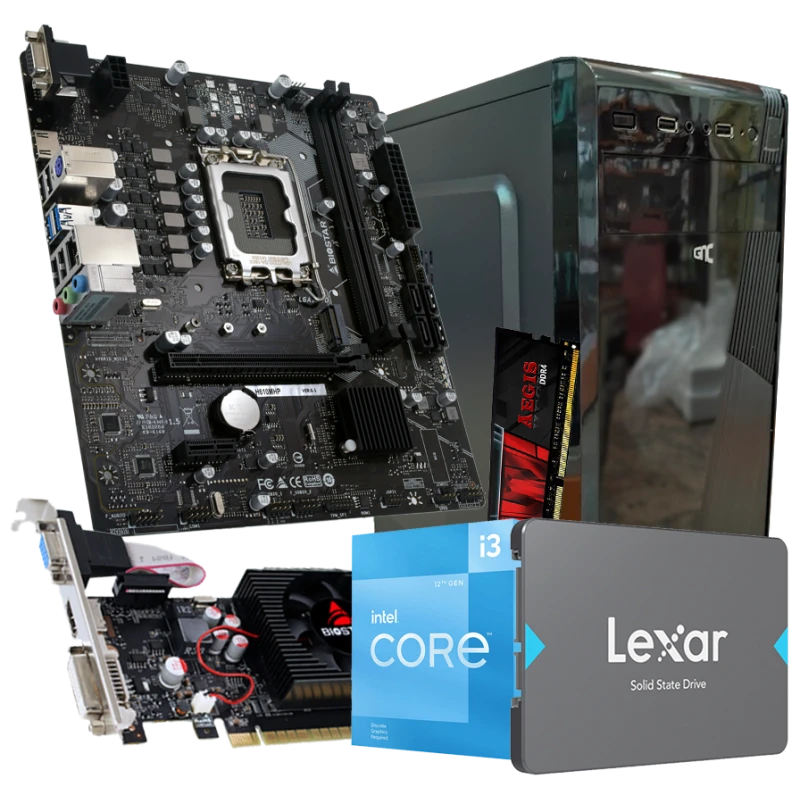 GNC OFFICE i3-12100F 3.30GHz MB H610MHP RAM 16 GB DDR4 SSD 480 GB GT730­2GB Kućište GNC + EZ Cool napojna 500W Windows11PRO 2Y - image 1
