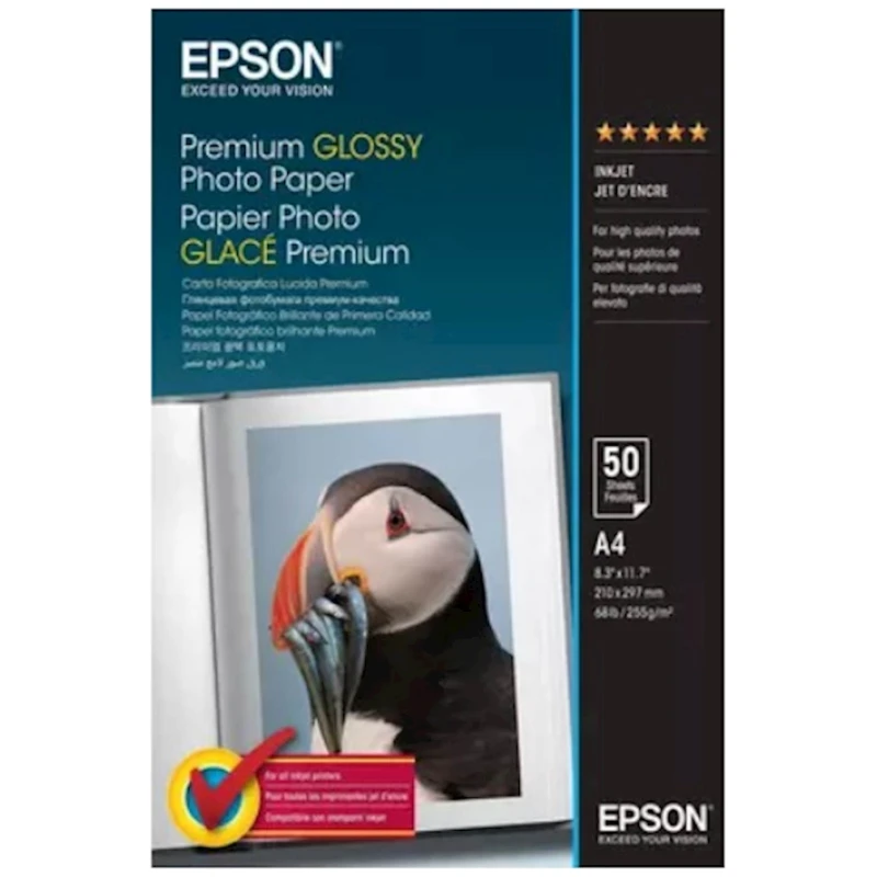 Epson Premium Sjajni Foto Papir - A4, 50 Listova, Živopisne Boje - image 1
