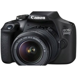 Canon EOS 2000D DSLR Fotoaparat - 24.1MP, Full HD, Wi-Fi, NFC - thumbnail 3