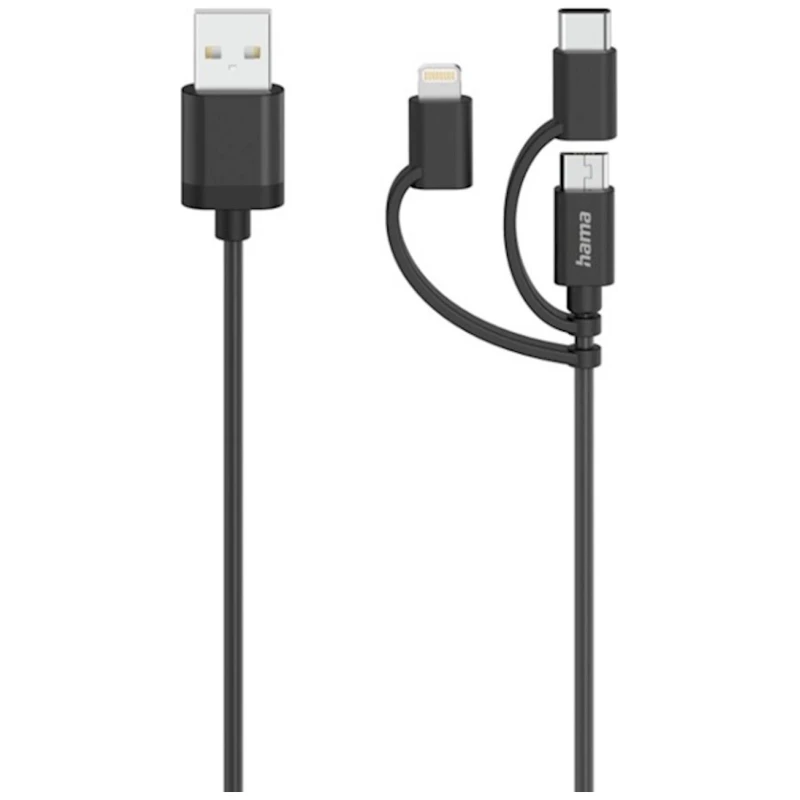 Hama 3-u-1 USB Kabl - Punjenje i Podaci za SVE Uređaje - image 1