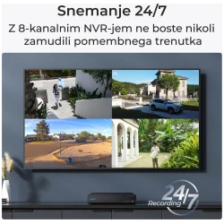 Reolink NVR snimač NVS8-5MB4 5MP, 8 kanalni NVR s 2TB HDD, 4x Kamera POE - thumbnail 2