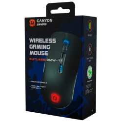 CANYON Gaming miš CUTLASS - 2400 DPI, RGB, Bežični, Crni CND-SGMW11B - thumbnail 6