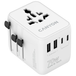 CANYON Adapter OnTour 70W CNS-TA70W1006W Univerzalni Punjač za Sve Utičnice - thumbnail 1