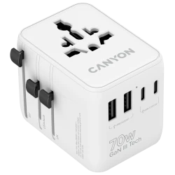 CANYON Adapter OnTour 70W CNS-TA70W1006W Univerzalni Punjač za Sve Utičnice - thumbnail 1