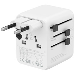 CANYON Putni Adapter OnTour 20 CNS-TA20W1005W  Punite Sva 4 Tipa Utičnica, 20W USB-C Brzo Punjenje - thumbnail 2