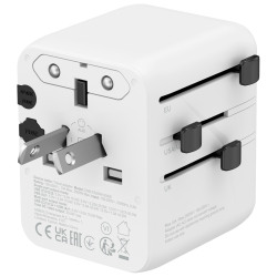 CANYON Putni Adapter OnTour 20 CNS-TA20W1005W  Punite Sva 4 Tipa Utičnica, 20W USB-C Brzo Punjenje - thumbnail 4