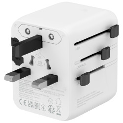 CANYON Putni Adapter OnTour 20 CNS-TA20W1005W  Punite Sva 4 Tipa Utičnica, 20W USB-C Brzo Punjenje - thumbnail 5