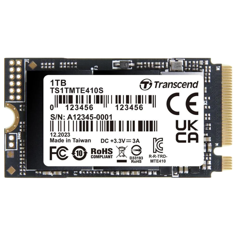 Transcend SSD Disk 1TB TS1TMTE410S M.2 2242 PCIe Gen4x4 NVMe - image 1