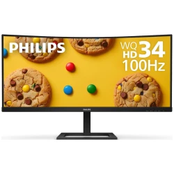 Philips 346E2CUAE Zakrivljeni Monitor 34" UWQHD, 100Hz, USB-C Zvučnici - thumbnail 1