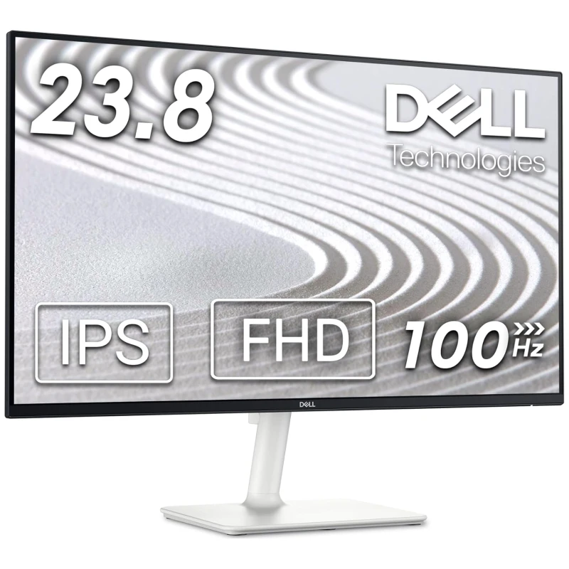 Dell Monitor S2425H 24" FHD, 100Hz IPS, Antiglare, Zvučnici, 1500:1, Siva-Bijela - image 1
