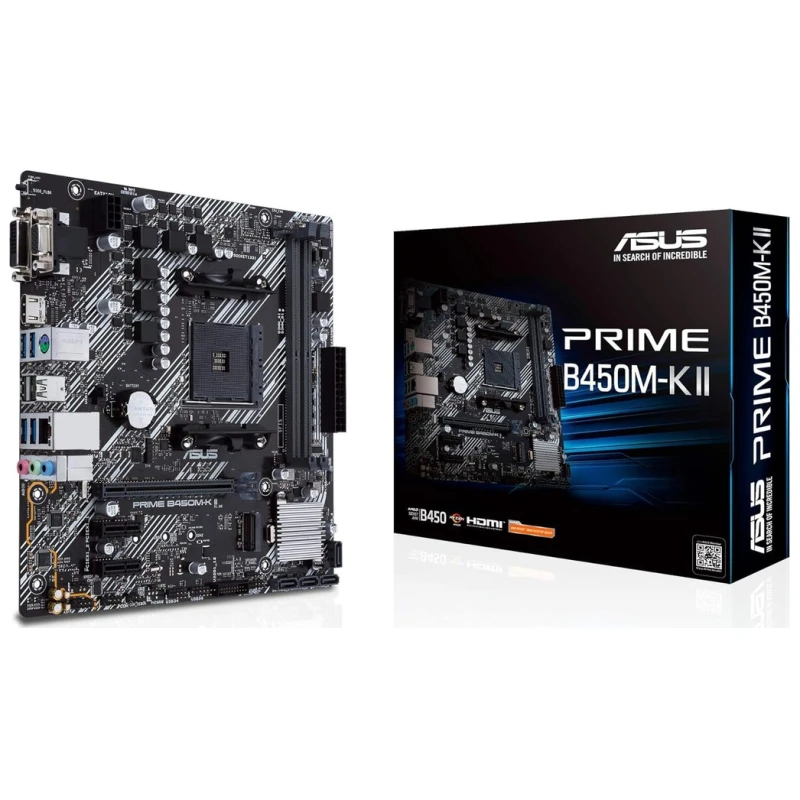 ASUS MB PRIME B450M-K II AMD B450;AM4;2xDDR4 VGA,DVI,HDMI;micro ATX - image 1