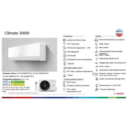 BOSCH Climate CL3000i W53E,18k, INVERTER A++,  R32, Hlađenje:   -15-50C, Grijanje: -15-24C, - thumbnail 4