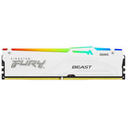 Kingston 32GB 6000MHz DDR5WRGBWhite RGB,Fury Beast (2x16GB), CL30, EXPO,XMP,1RX8, 288-pin 16Gbit - thumbnail 2