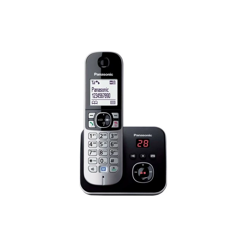 PANASONIC telefon bežični KX-TG6821FXB crni TAM sekretarica - image 1