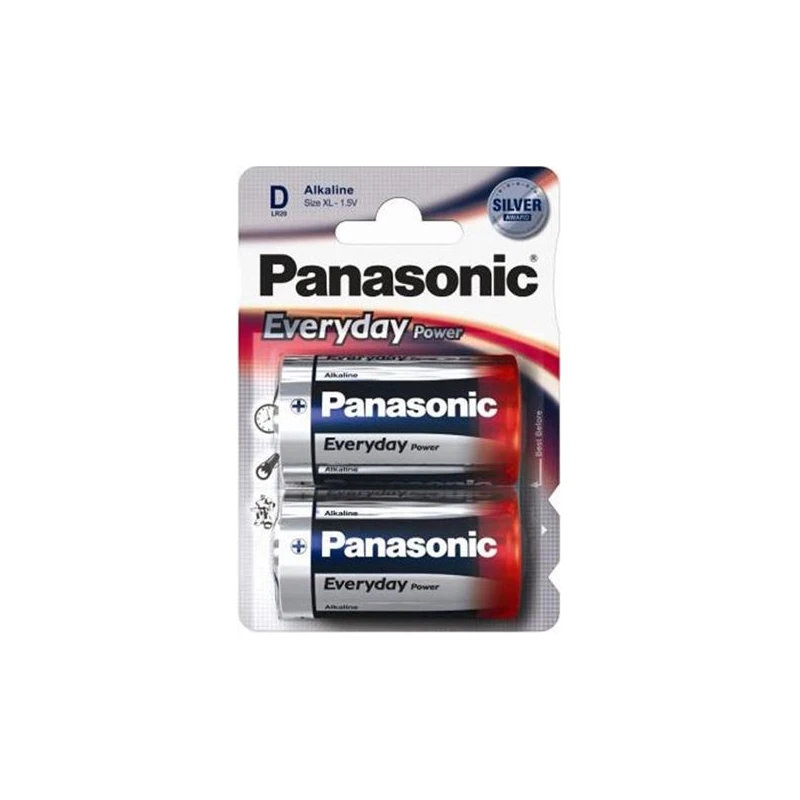 PANASONIC Baterije LR20EPS/2BP Alkaline Everyday Power - Pouzdana energija za svakodnevnu upotrebu - image 1