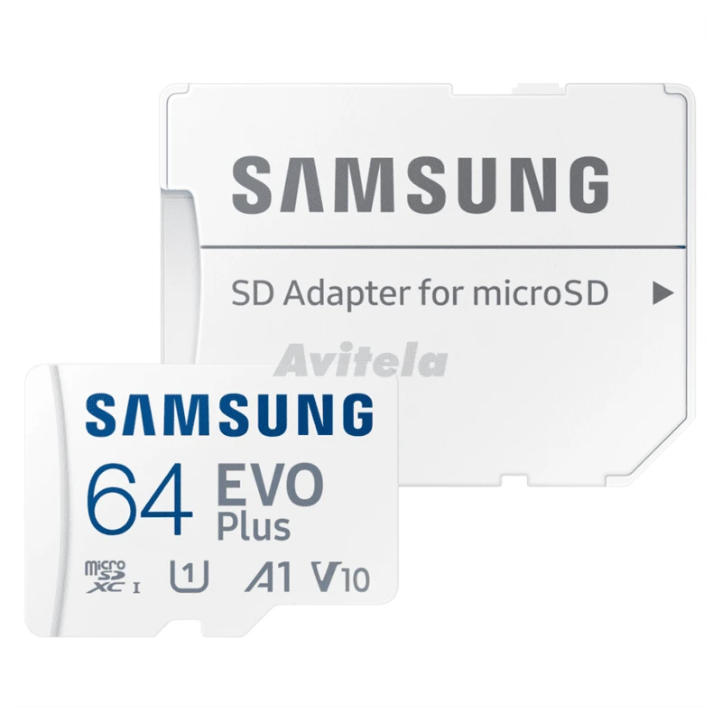 Samsung Micro SD 64GB EVO Plussa adapterom;Up to 160MBs - image 1