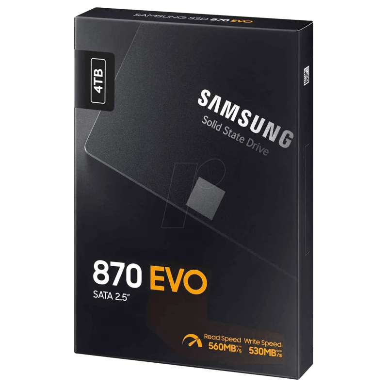 Samsung SSD 4TB 870 EVO2.5'' SATA3;V-NAND MLC560MB/s read,530MB/s write - image 1