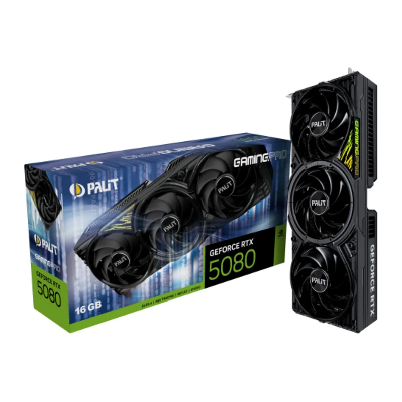 PALIT RTX 5080 GamingPro 16GBGDRR7, 256bit, 3xDP, 1x HDMI - image 1