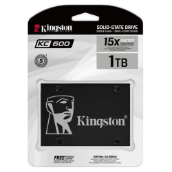 Kingston SSD 1TB 2.5" KC600 - SATA3, 550/520MB/s, 256-bit - thumbnail 2
