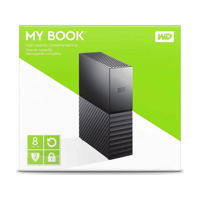 WD HDD 8TB MyBook externalUSB 3.0,Black - image 1