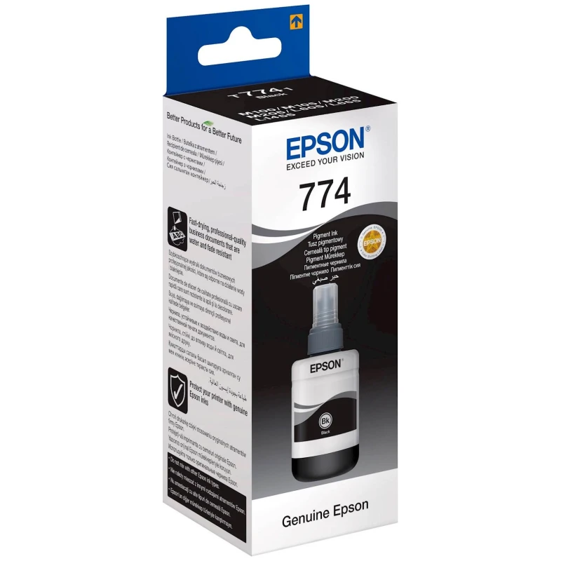 Tinta EPSON EcoTank ITS T7741 Pigment Black 140ml - image 1