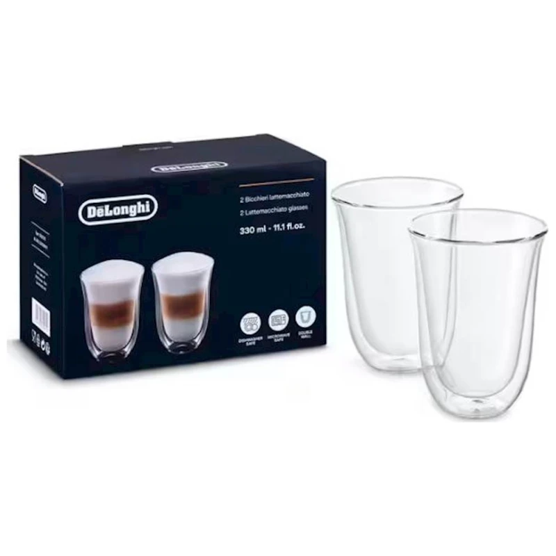 DELONGHI Šoljice za Latte Macchiato – Dupla Stijenka, 330ml - image 1