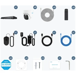 Reolink NVR snimač NVS16-8MD8 4K, 8MP, 16 kanalni NVR, 4TB HDD, 8x Kamera POE - thumbnail 3