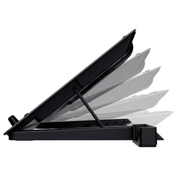 Trust Quno Cooling Stand LED GXT 1125 Laptop cooling stand sa 5 ventilatora + stalak za telefon - thumbnail 2