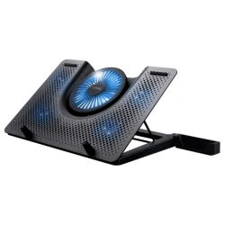 Trust Quno Cooling Stand LED GXT 1125 Laptop cooling stand sa 5 ventilatora + stalak za telefon - thumbnail 3