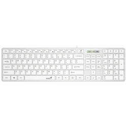 Genius SlimStar 126 tastatura  USB veza, low-profile tipke, bijela - thumbnail 1