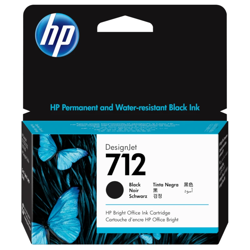 HP Tinta 3ED70A Black 712 - image 1