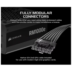 Corsair Napajanje 1000W RM1000eGold ATX 3.1 PCIe 5.1 - thumbnail 1