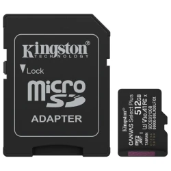 Kingston microSD 512GB Class10Canvas Select Plus150MBs Read,Class 10 UHS-I - thumbnail 1